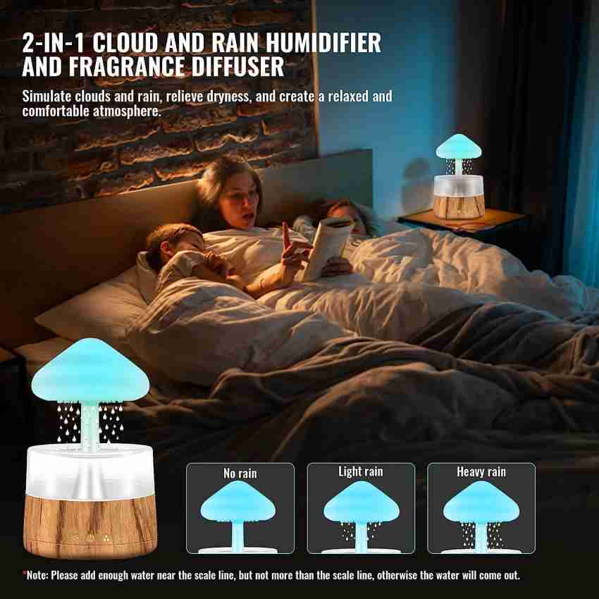  Rain Cloud Humidifier Water Drip, 2 in 1 Humidifier