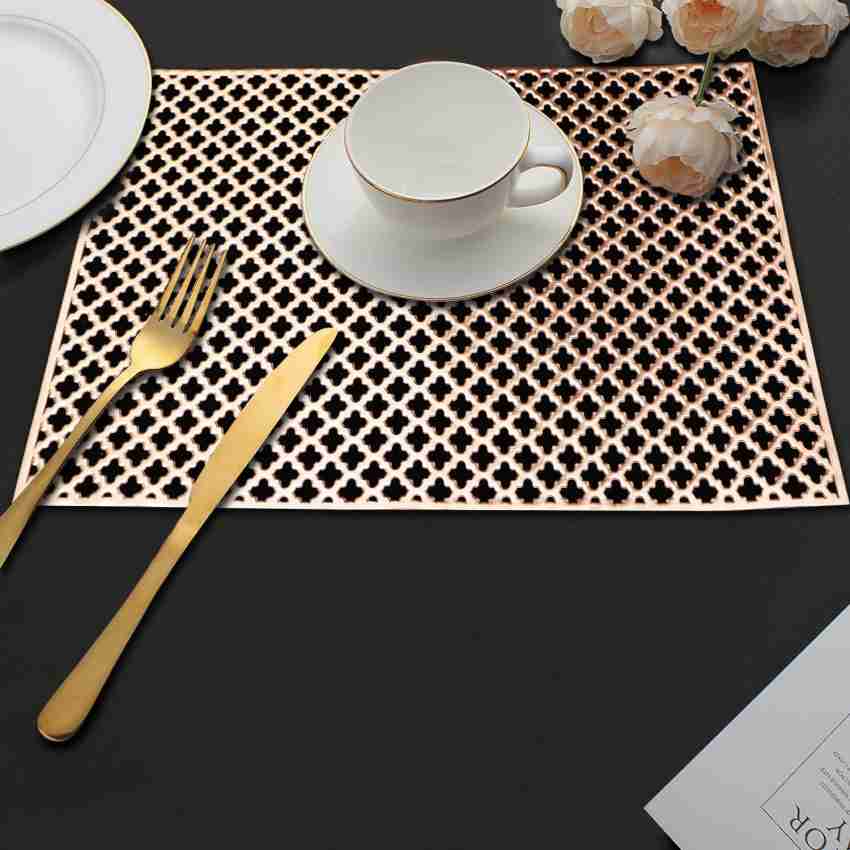 Buy Airwill, Cotton Plain Pattern Dining Table Placemats, 33x48cms (Grey) -  Pack of 4 pcs Online at Low Prices in India 