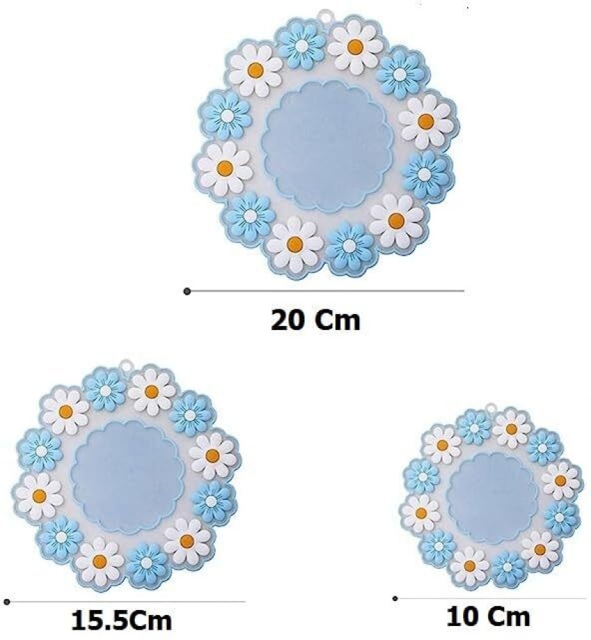 Heat Resistant Mat, Silicone Non-Slip Coaster, Round Cup Cushion