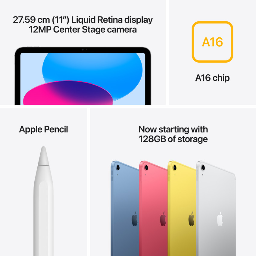 Apple 2025 iPad (A16) 256 GB ROM 11.0 inch with Wi-Fi+5G (Blue 