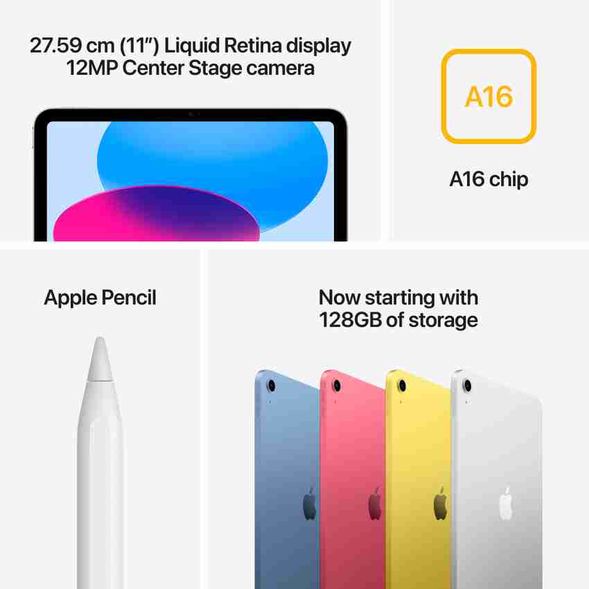 Apple 2025 iPad (A16) 256 GB ROM 11.0 inch with Wi-Fi Only (Silver 