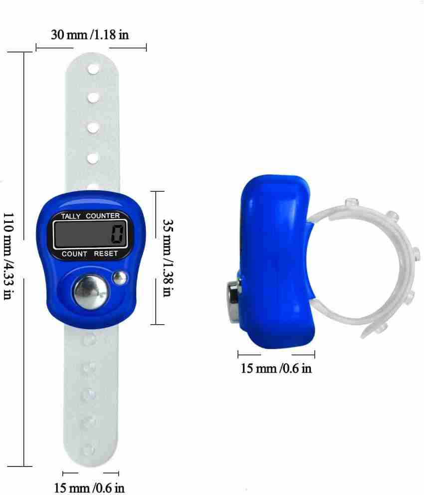 Finger Counter, Tally counter, Digital Clicker, counts to 99999 