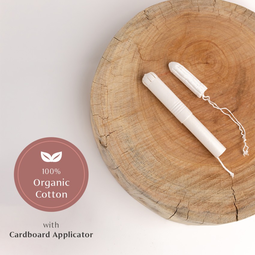 Mini 100% organic tampons with applicator in BULK