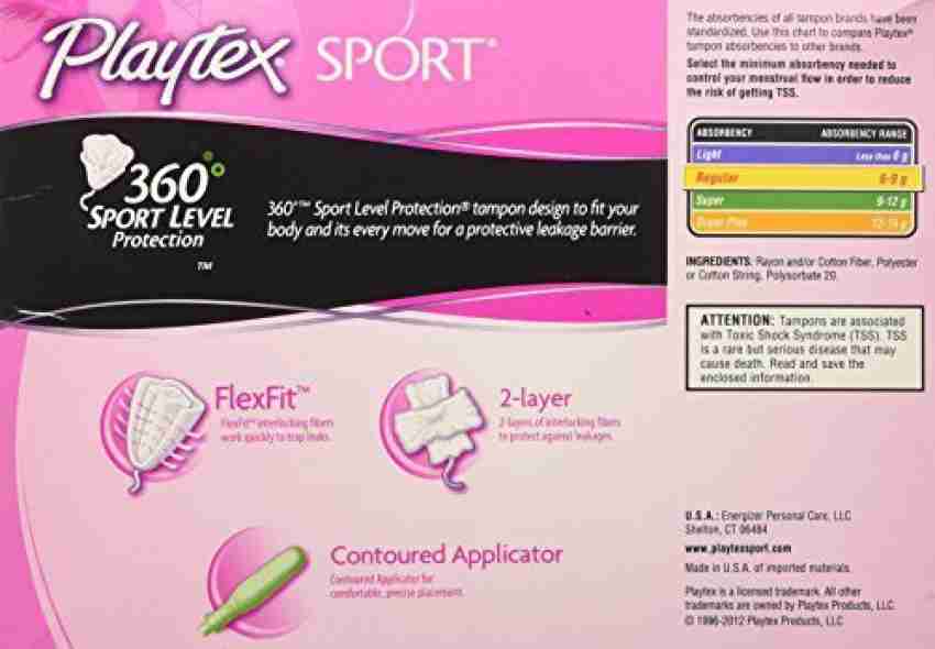 Save on Playtex Sport Tampons Super/Super Plus Plastic Applicator Order  Online Delivery