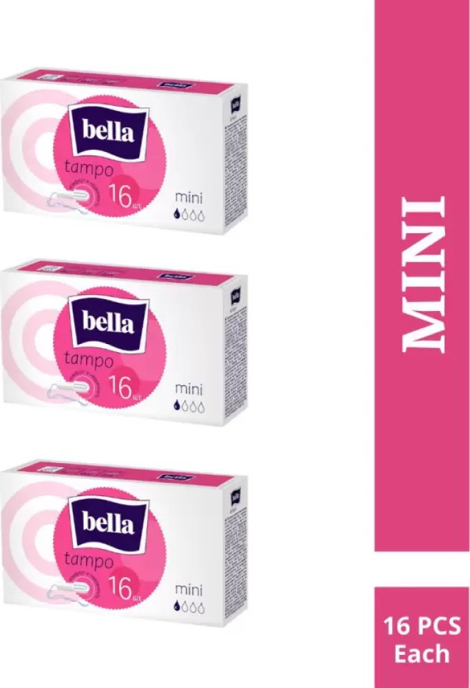 Bella Tampons Easy Twist Mini 16 Pcs Each (3PKT) Tampons