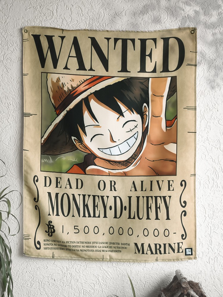 One Piece Wanted Poster - LUFFY Tapestry