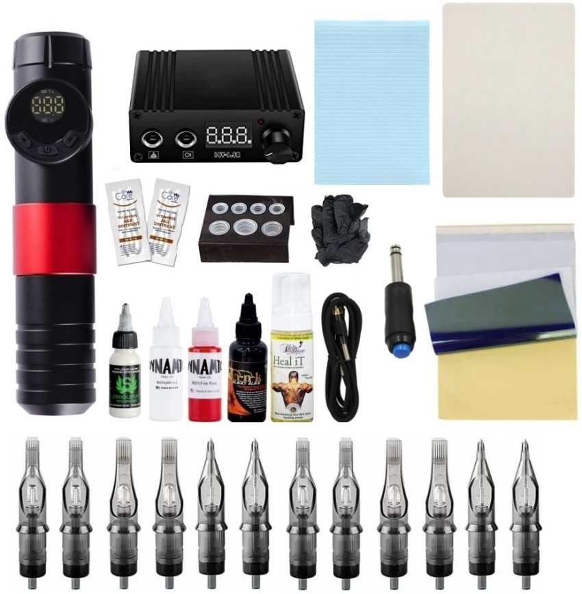 Wireless Tattoo Kit Rotary Pen Complete Tattoo Set With 20pcs Cartridges  Needles And Wireless Power Supply Tattoo Machine Kit For Beginners And  Tattoo  Fruugo IN