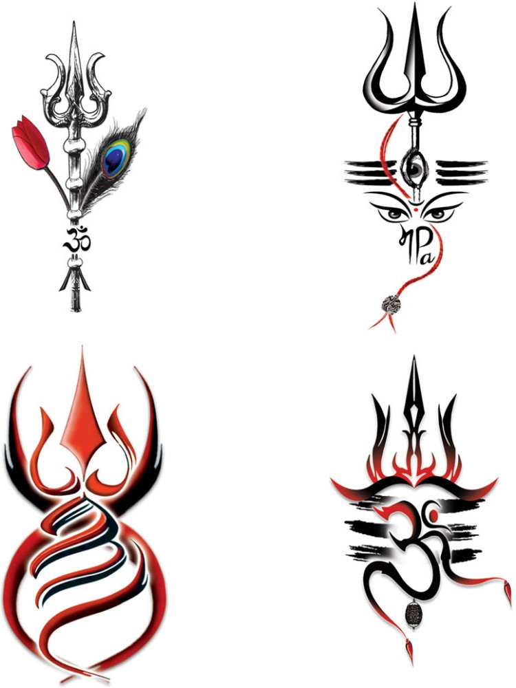 Buy Ordershock Waterproof Lord Shiv Tandav Trishul Temporary Body Tattoo  Online at Best Prices in India - JioMart.