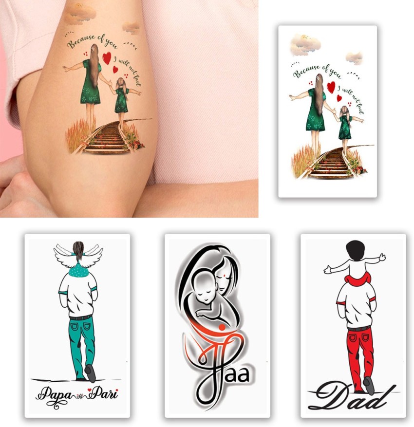 Buy Pack Of 1 Family Multicolor Temporary Tattoo By Voorkoms Online  Get  59 Off