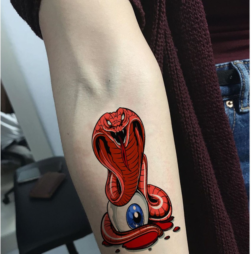 Nine Lives Tattoos  Colourful snake tattoo done by Rio Just love this  one  Add us on WhatsApp  068 538 9955 Quotes Queries Advice Bookings   פייסבוק