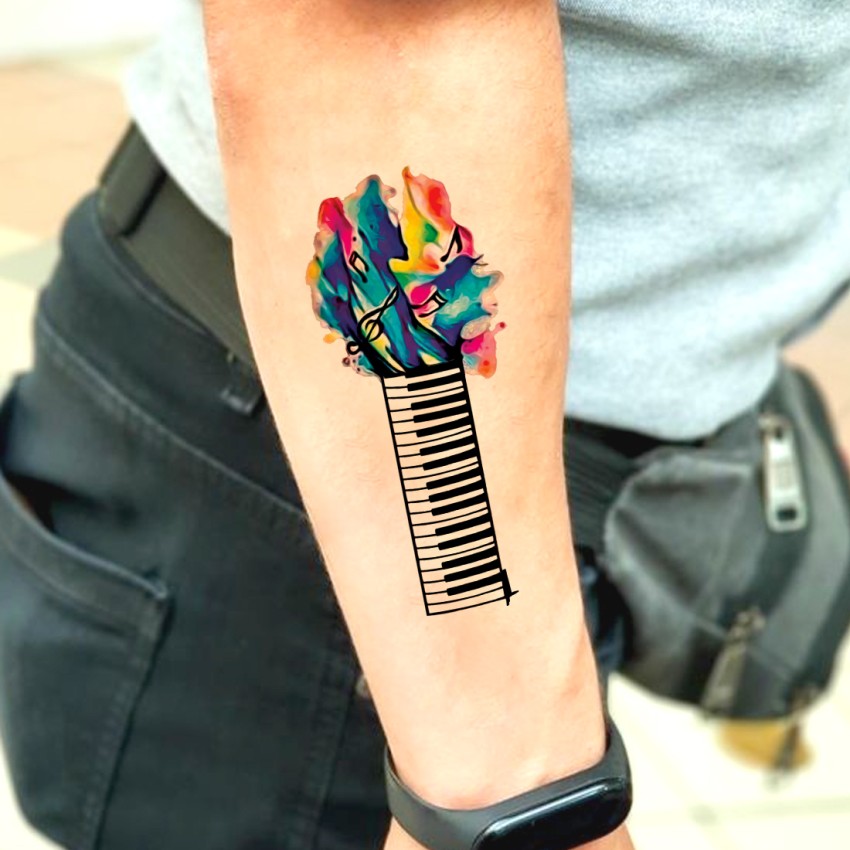 fashionoid Piano Melody Colorful Stylish Waterproof Temporary Tattoo For  Boys Girls  Price in India Buy fashionoid Piano Melody Colorful Stylish  Waterproof Temporary Tattoo For Boys Girls Online In India Reviews Ratings