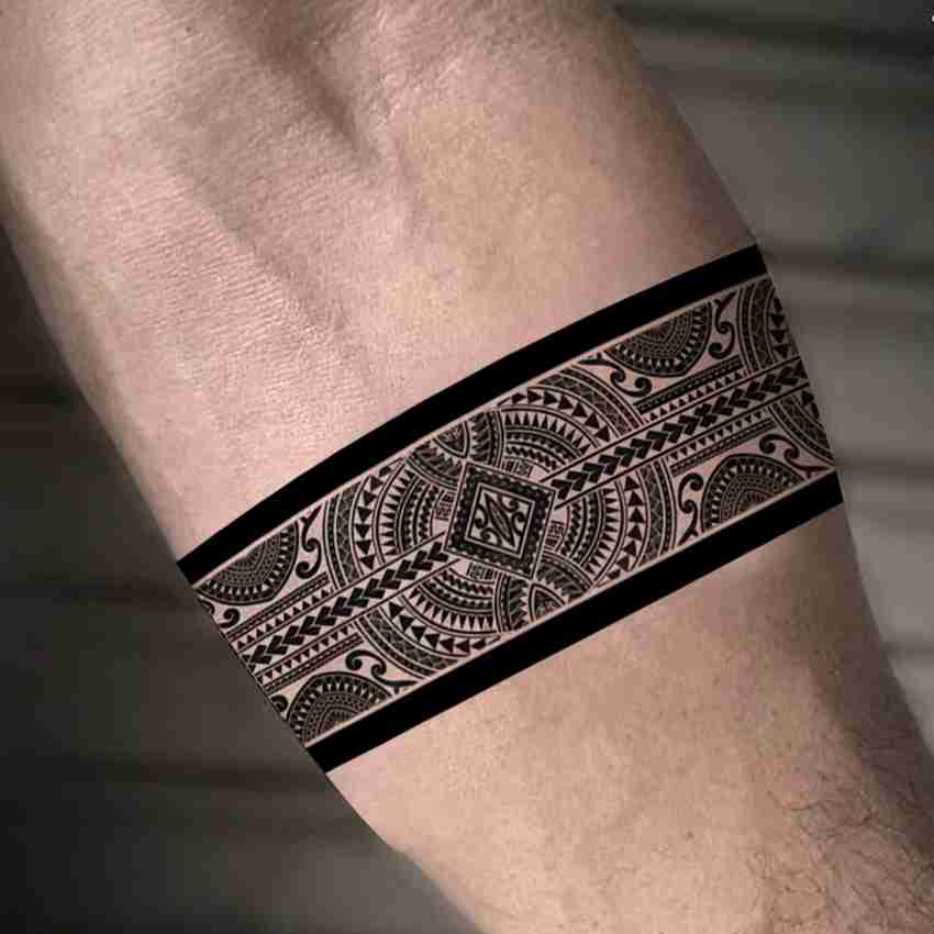 aztec tribal band tattoo