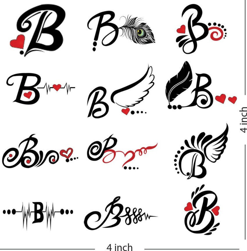 70 Letter B Tattoo Designs Ideas and Templates  Tattoo Me Now  Ring  finger tattoos Letter b tattoo B tattoo