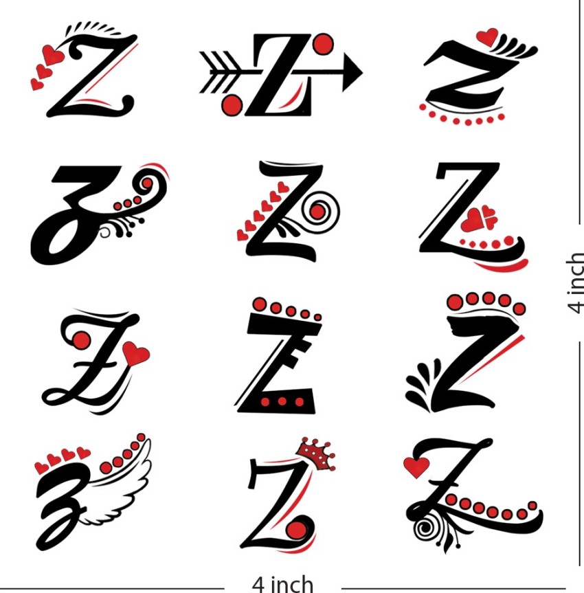 Z letter tattoo design with heart  Z mehndi design special someone    Z Alphabet New Design  YouTube