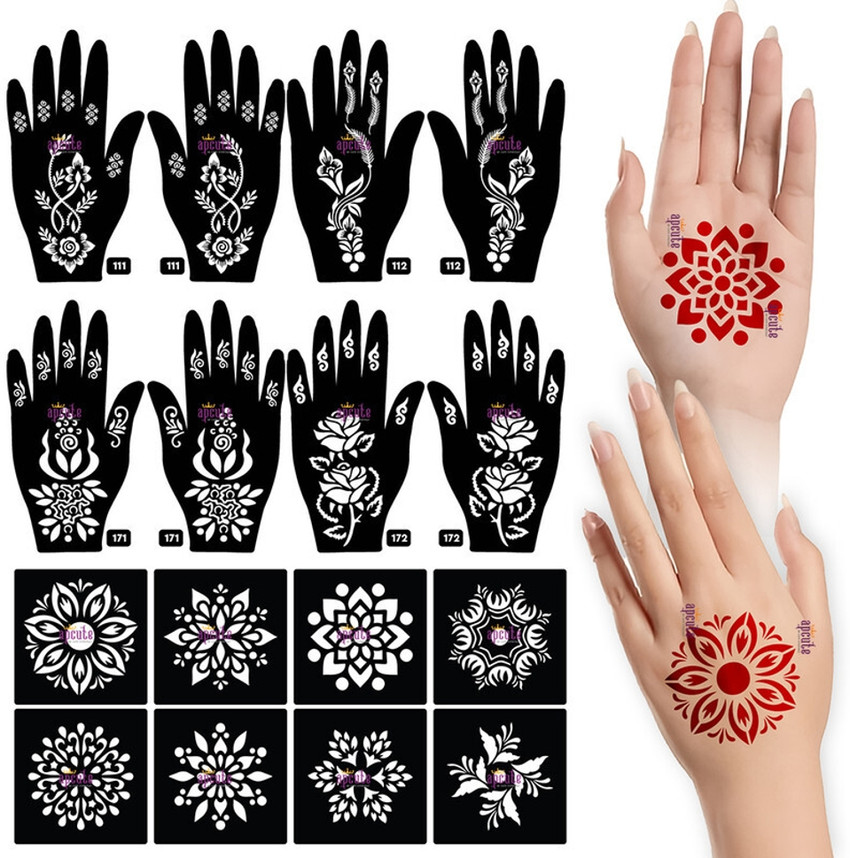 Update 164+ mehndi stencils online latest POPPY