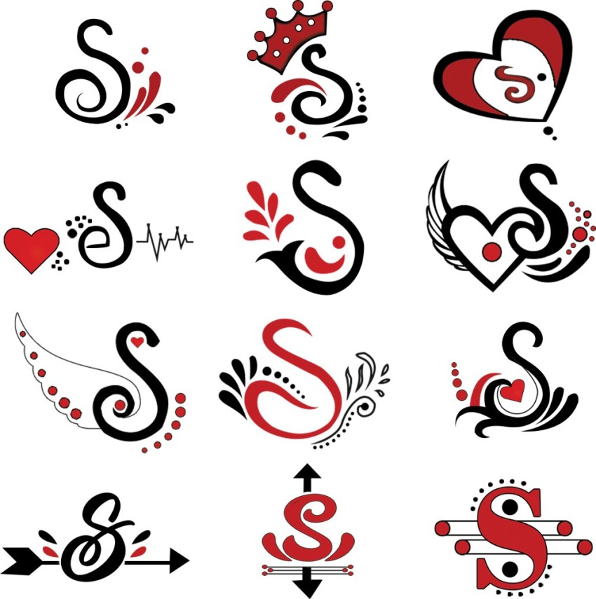 Letter S Mockup Logo Templete Design Lettering Tattoo Business Card Stock  Illustration  Download Image Now  iStock