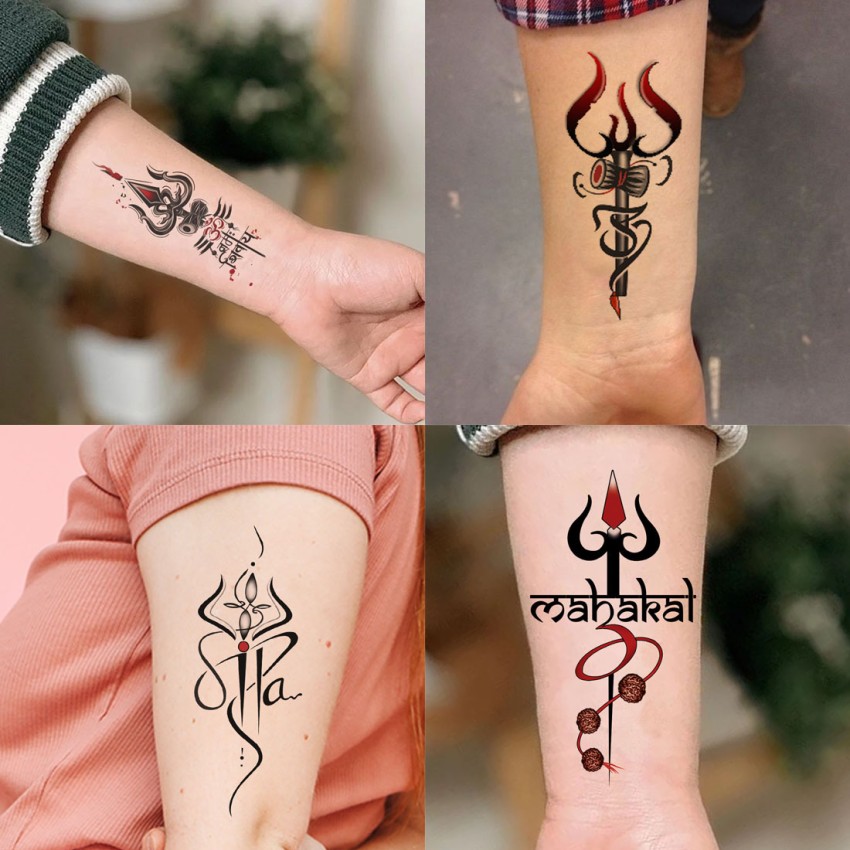 TRISHUL WITH MAHAKAAL TATTOO  Hand tattoos for guys Shiva tattoo design  Mom tattoo designs