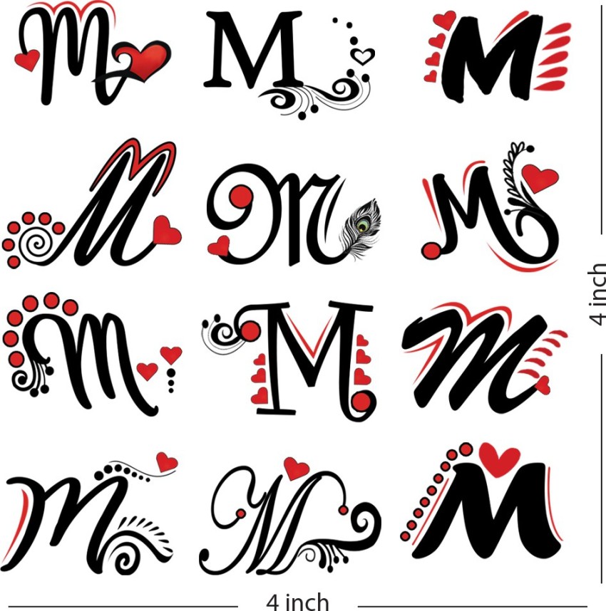 1423 Letter M Tattoo Images Stock Photos  Vectors  Shutterstock