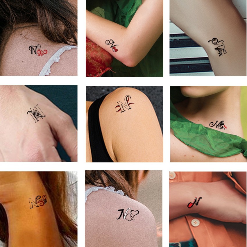 45 Amazing N Letter Tattoo Designs and Ideas  Body Art Guru