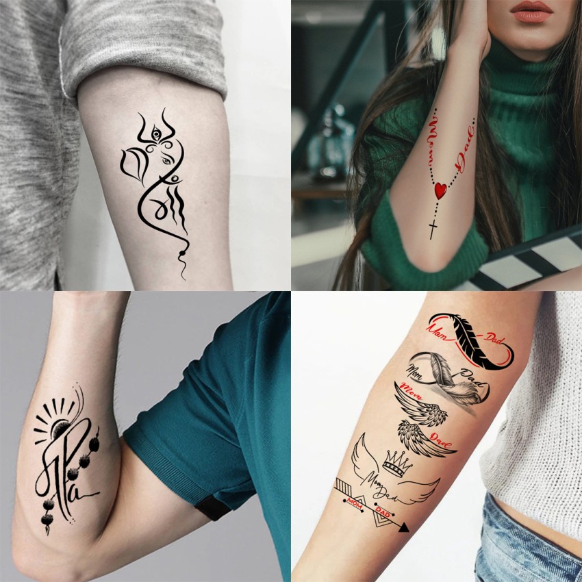 Small Unalome Temporary Tattoo  Set of 3  Little Tattoos
