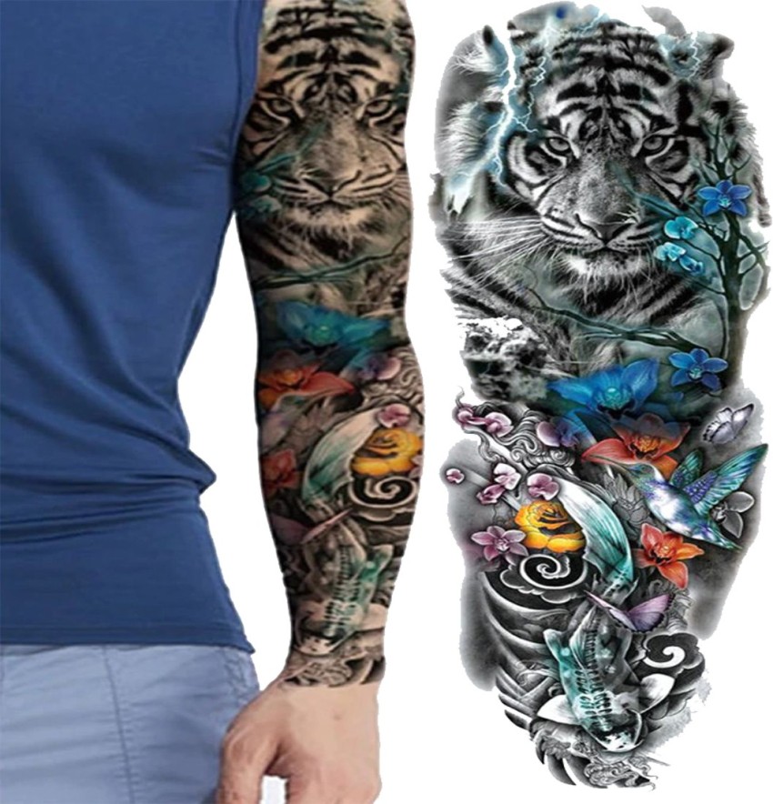 Buy Ordershock Waterproof Tiger Hand Band Round Tattoo Online at Best  Prices in India  JioMart
