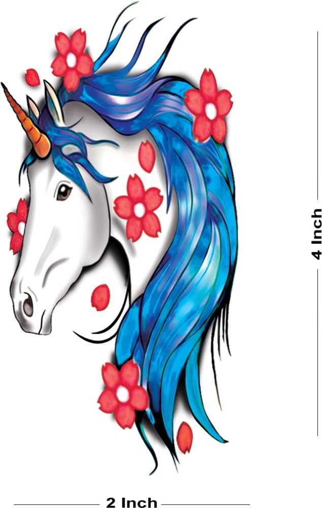 Unicorn Tattoo Illustration 16509042  Megapixl