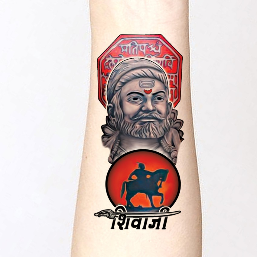Chattrapati ShivaJi Maharaj New Temporary Tattoo Waterproof For Boys a   Temporarytattoowala