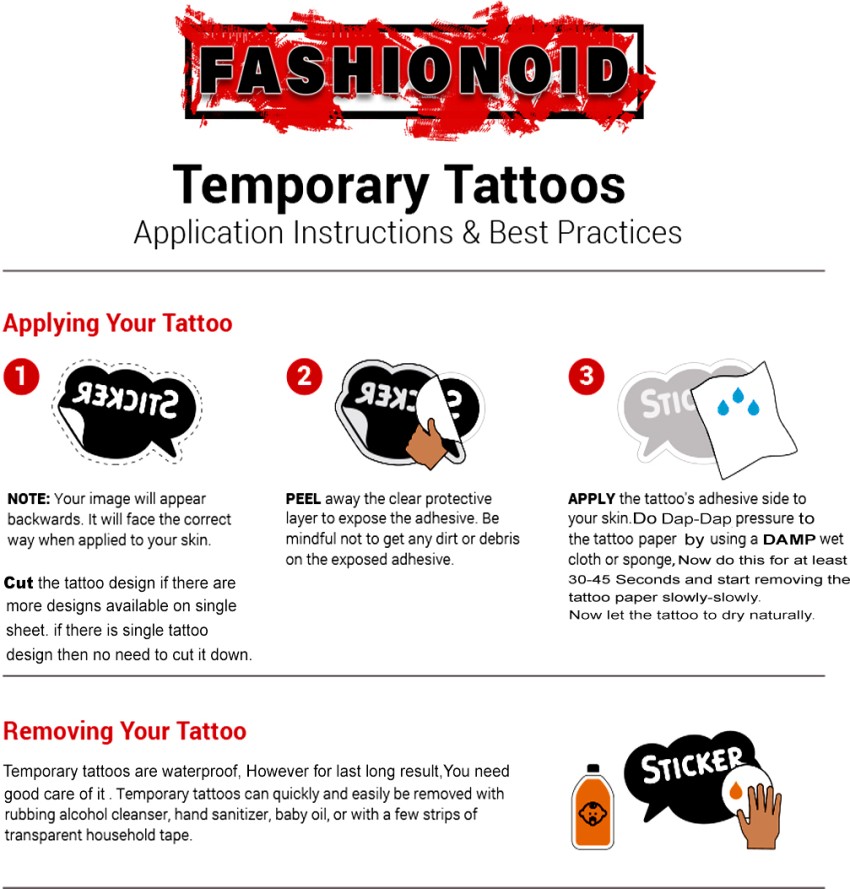 fashionoid Colorful Magical Book Waterproof Temporary Tattoo For Boys Girls   Price in India Buy fashionoid Colorful Magical Book Waterproof Temporary  Tattoo For Boys Girls Online In India Reviews Ratings  Features 