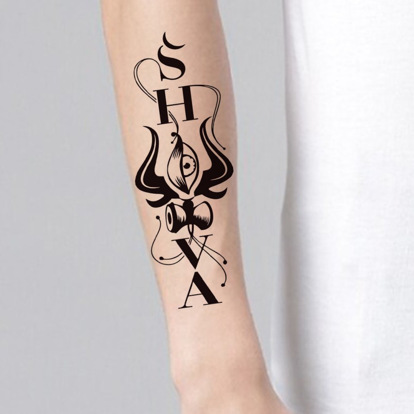Trishul Tattoo  trishul with damru tattoo  shiva tattoo  samurai tattoo  mehsana  Hand tattoos for guys Forearm band tattoos Hand tattoos