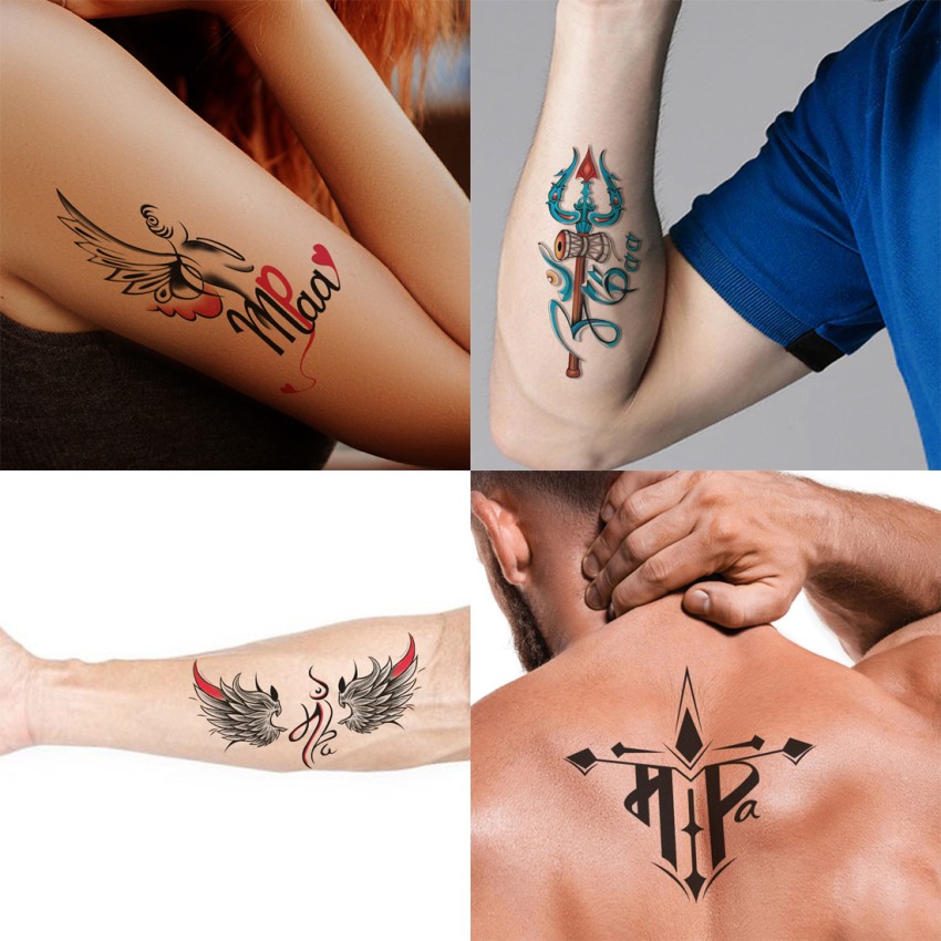 Buy Voorkoms Maa with Wings Tattoo Love Waterproof Male and Female  Temporary Body Tattoo Online at Best Prices in India  JioMart