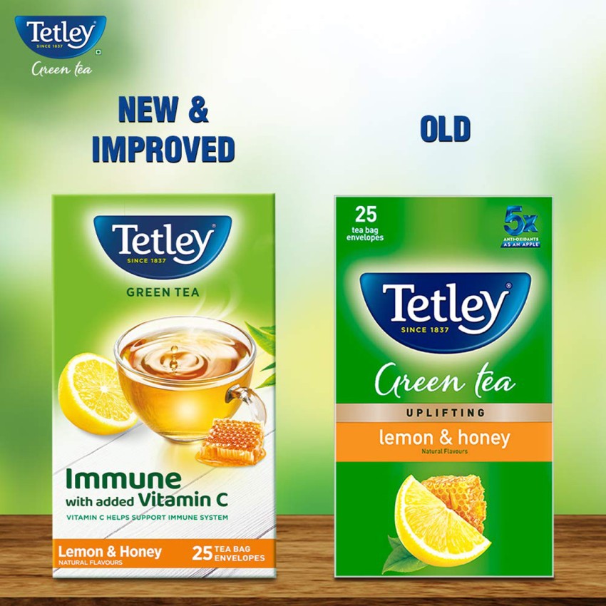 Tetley Uplifting Lemon, Honey Green Tea Bags Box Price in India - Buy  Tetley Uplifting Lemon, Honey Green Tea Bags Box online at