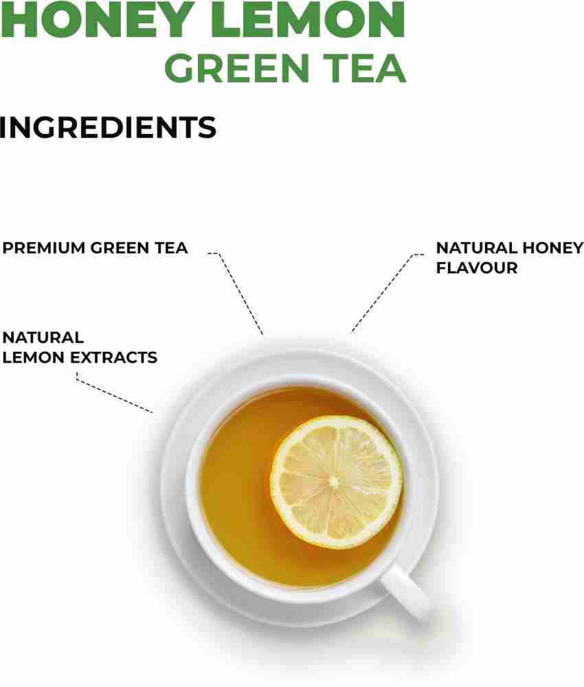 AMITVA Honey Lemon Flavoured Green Tea Vitamin C 100g 50 Cups Raw Forest Honey Lemon Green Tea Pouch Price in India Buy AMITVA Honey Lemon Flavoured