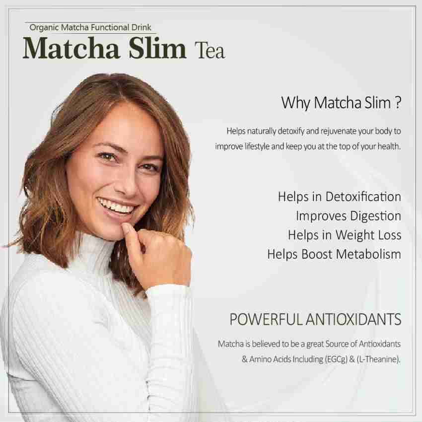 Vokin Biotech Matcha Slim Green Tea Powder for Weight Loss Drink