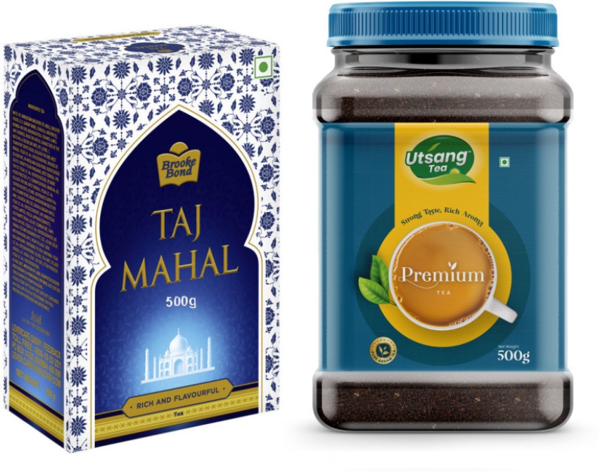 Taj Mahal Tea - 500g Box & Utsang Assam Premium Leaf Tea - 500g