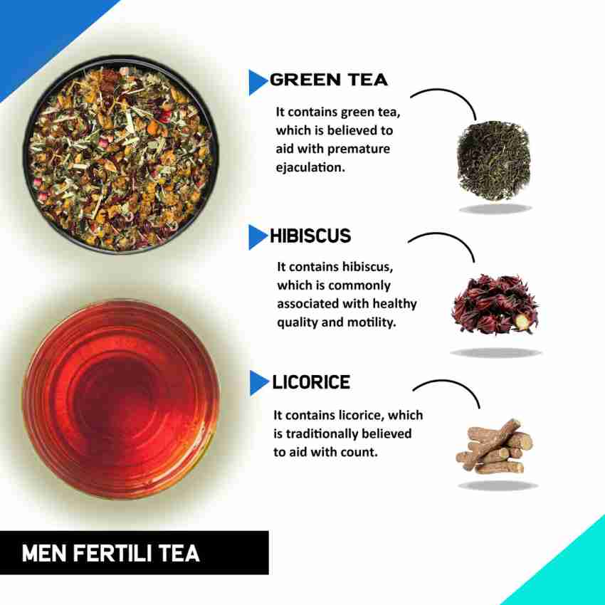 TEACURRY Fertility Tea for Men with Diet Chart 200 Gms Loose Tea