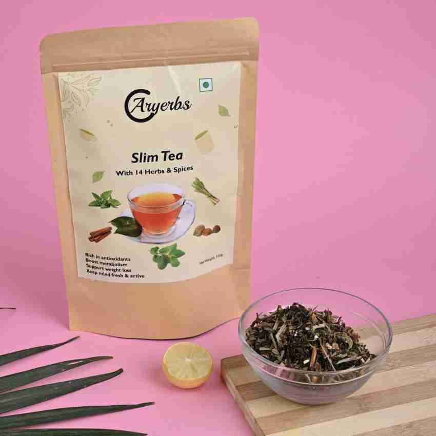 Aryerbs Slim Tea With 14 Herbs & Spice Boost Metabolism Weight Loss Fresh  Active Mind Green Tea Pouch Price in India - Buy Aryerbs Slim Tea With 14  Herbs & Spice Boost Metabolism Weight Loss Fresh Active Mind Green Tea  Pouch online at