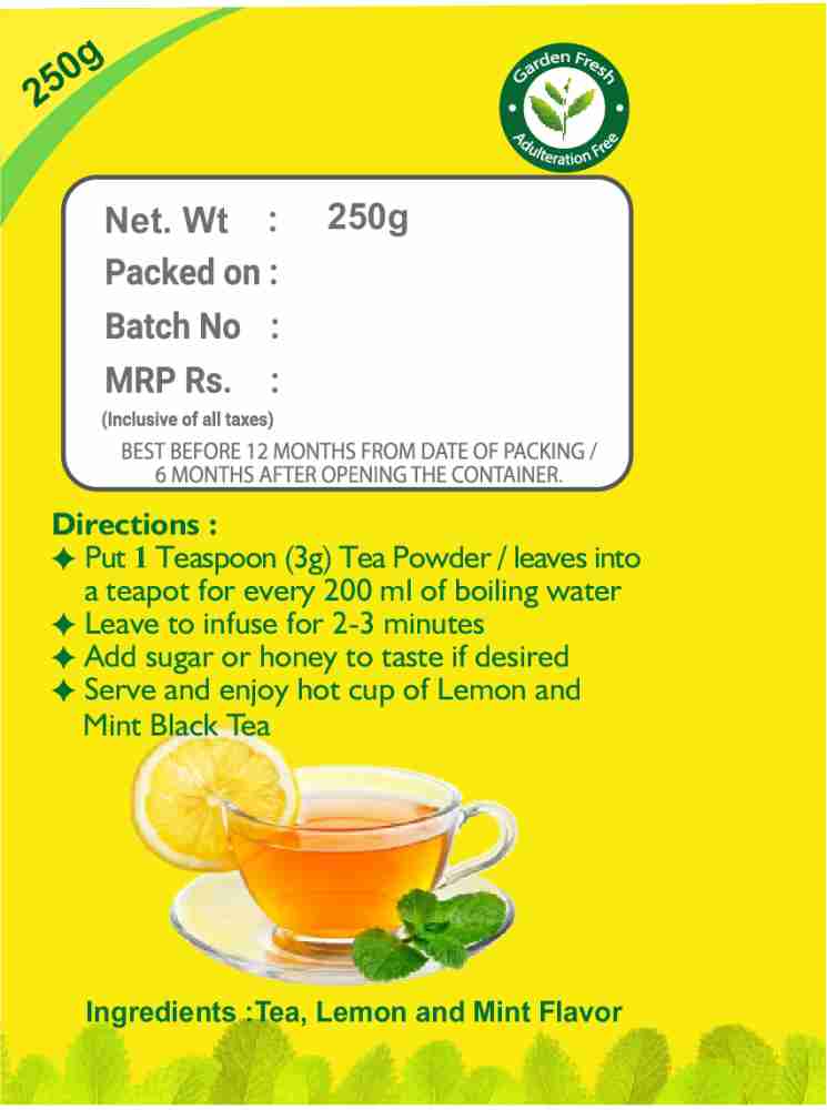 Benefits of black tea with lemon hotsell