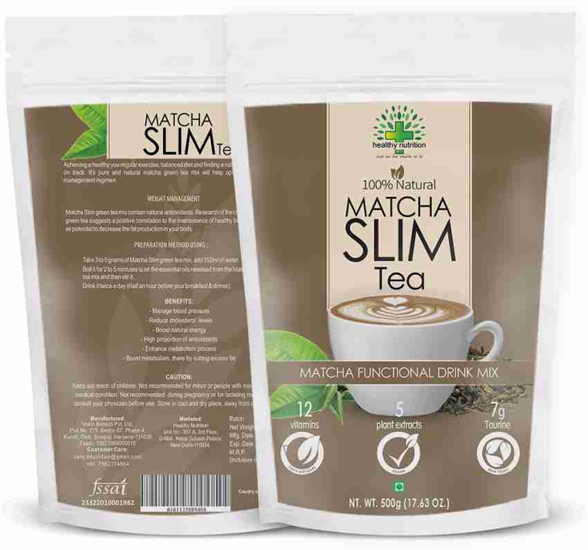Buy Healthy Nutrition-Just for the Health of it Matcha Slim Green Tea  Powder for Weight Loss Unflavoured Green Tea Pouch (500 g) Online at Best  Prices in India - JioMart.
