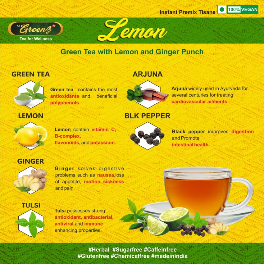 Benefits of green tea with lemon and ginger best sale