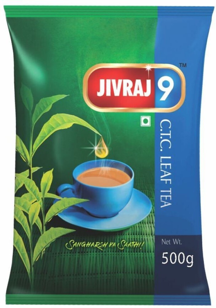 Jivraj Tea Limited Jivraj 9 CTC leaf tea 500 g Tea Pouch Price in