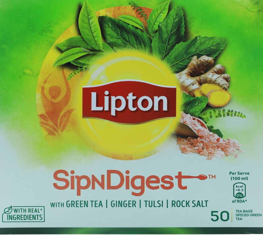 Lipton Green Tea, Caffeinated, Tea Bags 40 Count Box