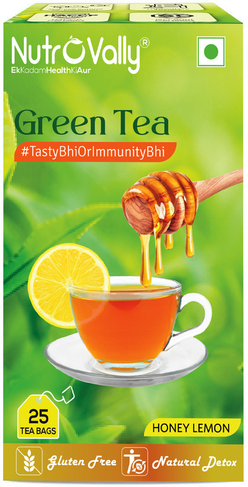 NutroVally Lemon Honey Green Tea for weight loss with Premium tea leaves Lemon Honey Green Tea Bags Box Price in India Buy NutroVally Lemon Honey Green Tea for weight loss with