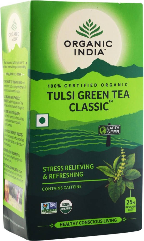 Organic India Wooden Tea Gift Box (Large) - Spicebox Organics