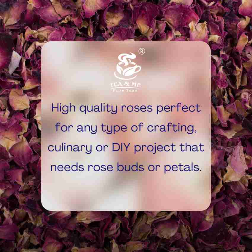 Pink Rose Petals [Edible Sun Dried & Aromatic Flower Petals]-Pack Of 50g