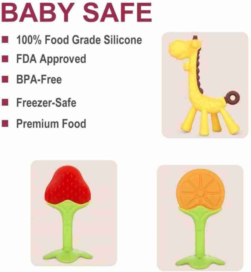Food Grade BPA Free Soft Teething Spoon Silicone Baby Teether