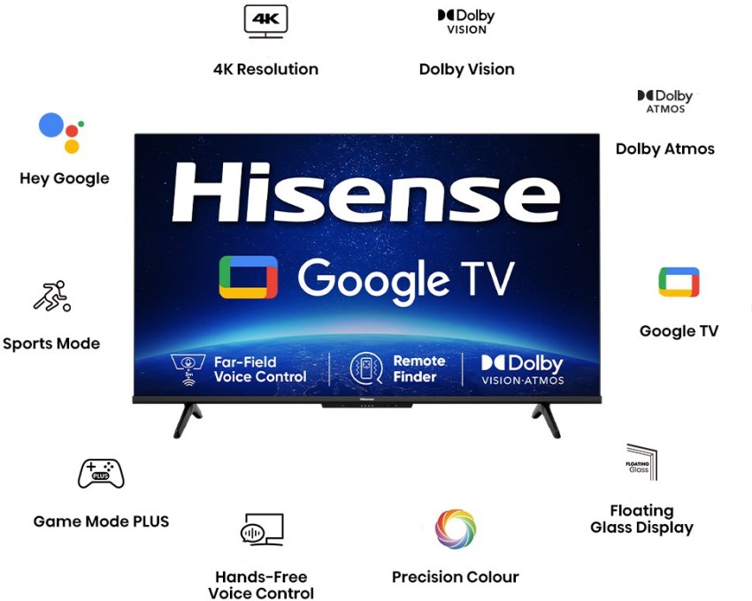 Hisense 43 Class A6 Series LED 4K UHD Smart Google TV 43A6H (43A6H) -  Hisense USA