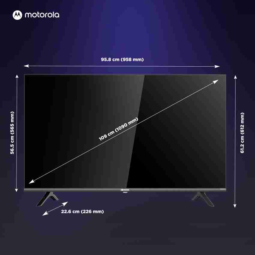 MOTOROLA EnvisionX 109 cm (43 inch) Ultra HD (4K) LED Smart Google TV with  Inbuilt Box Speakers Online at best Prices In India