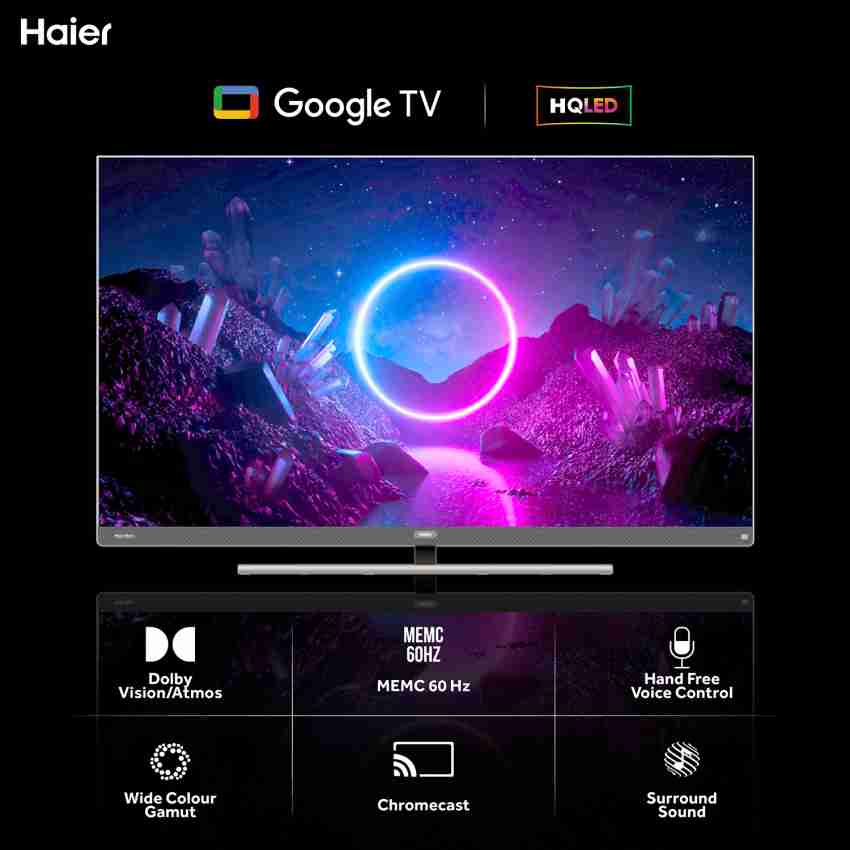 Haier 165 cm (65 inch) Ultra HD (4K) LED Smart Google TV 2023 Edition with  DOLBY VISION-ATMOS & Far-Field Online at best Prices In India