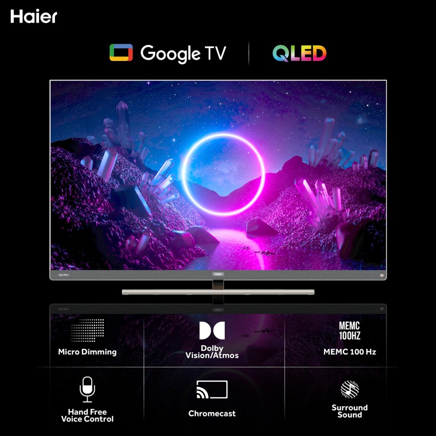 Buy Haier (65 Inch) QLED Google TV With Far-Field & Local Dimming ,65S9QT  At Best Price In India