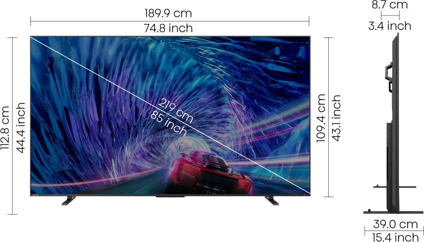 TOSHIBA Z670MP 215 cm (85 inch) QLED Ultra HD (4K) Smart VIDAA TV 